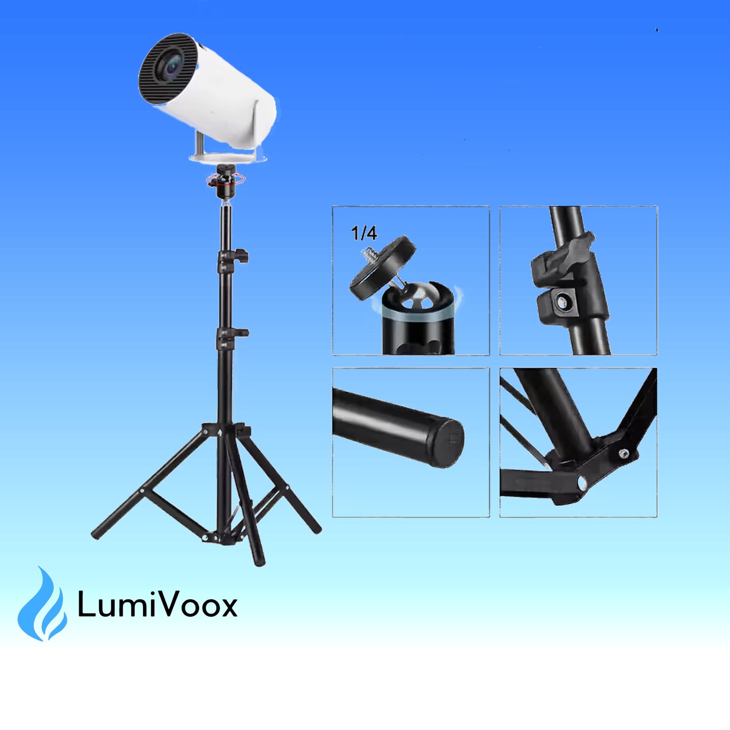 LumiVoox™ PRZENOŚNY STATYW DO PROJEKTORA